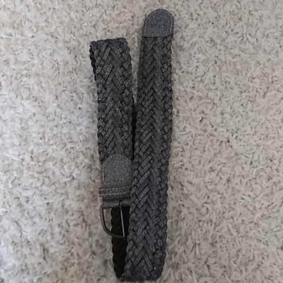 Braided Silver Glitter Belt - Picture 2 of 3